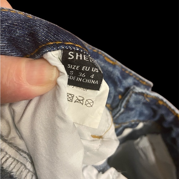🌟SHEIN Blue Classic Straight-Leg Jeans - Picture 9 of 9